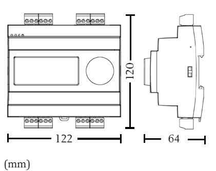 Контроллеры Systemair Optigo OP 10, OP 10-230 - технический рисунок