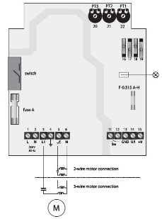 Однофазные тиристорные регуляторы скорости Systemair REE 030S0 - схема