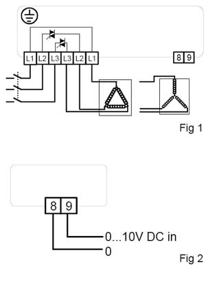 Регуляторы температуры Systemair TTC-25Х для электрического нагрева - схема