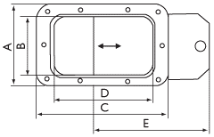 Шиберы для вентиляторов O.ERRE САА 630, САА 640, САА 650 - технический рисунок