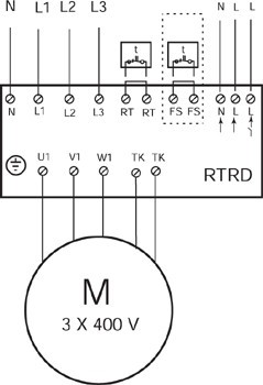 Трехфазные трансформаторы Systemair RTRD14 - схема