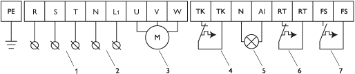 Трёхфазные программируемые пятиступенчатые регуляторы скорости Polar Bear VRCT-L 2,5, VRCT-L 4, VRCT-L 8, VRCT-L 11 - схема
