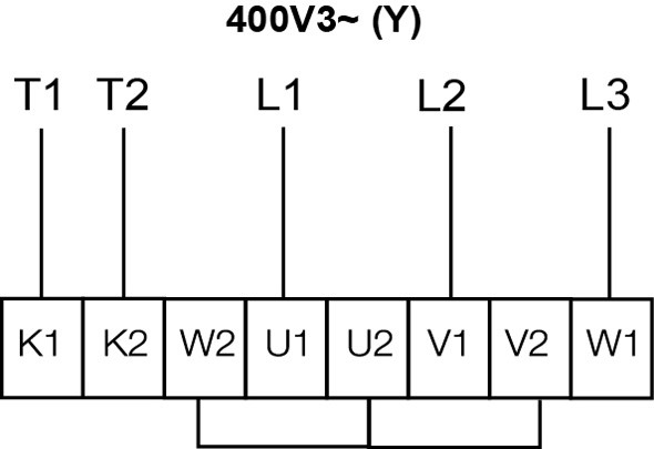 Взрывозащищенные вентиляторы для прямоугольных каналов Systemair KTEX 60-30-4 - схема подключения