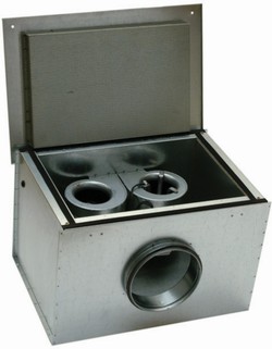 Шумоизолированные вентиляторы для круглых каналов Systemair KVK DUO 315L 